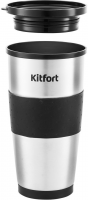 Кофеварка капельная Kitfort КТ-729 650Вт черный/серебристый