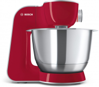 Кухонная машина Bosch MUM58720 планетар.вращ. 1000Вт красный/серебристый