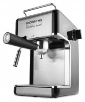 Кофеварка рожковая Polaris PCM 4006A 800Вт серебристый