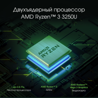 Ноутбук Digma Pro Sprint M Ryzen 3 3250U 8Gb SSD256Gb AMD Radeon Rx Vega 3 16.1" IPS FHD (1920x1080) Windows 11 Professional Multi Language 64 grey WiFi BT Cam 4000mAh