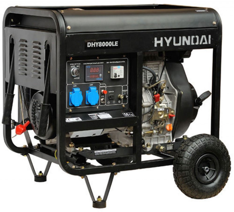 Генератор Hyundai DHY 8000LE 6.5кВт