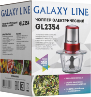 Измельчитель электрический Galaxy Line GL 2354 1.2л. 350Вт серебристый/красный