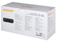 Колонка портативная Digma S-34 черный 25W 1.0 BT/USB 3000mAh (SP3425B)