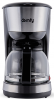 Кофеварка капельная Domfy metal DSM-CM301 1000Вт черный/серебристый