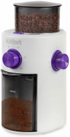 Кофемолка Kitfort КТ-7102 100Вт белый/фиолетовый