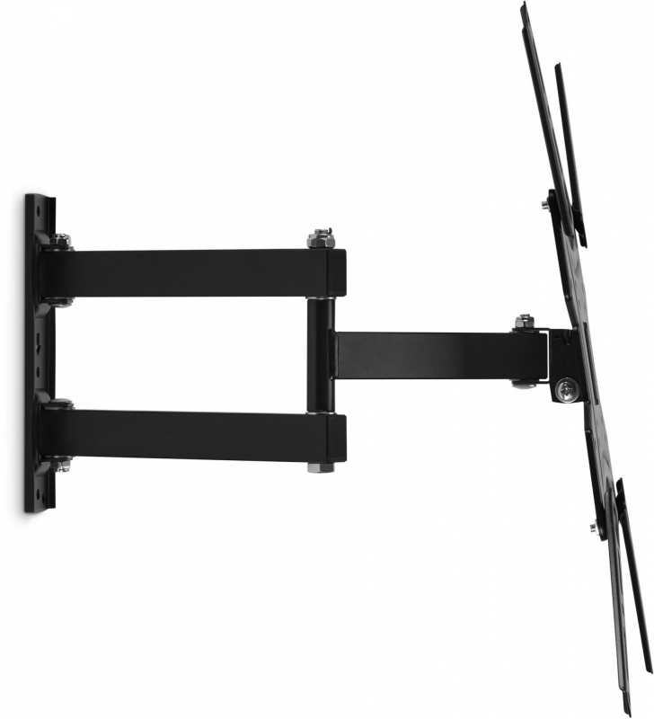 Кронштейн для телевизора Buro FL4S черный 20"-65" макс.25кг настенный поворотно-выдвижной и наклонный