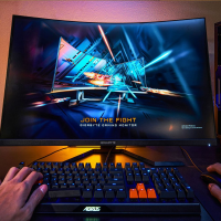 Монитор Gigabyte 31.5" G32QC A черный VA LED