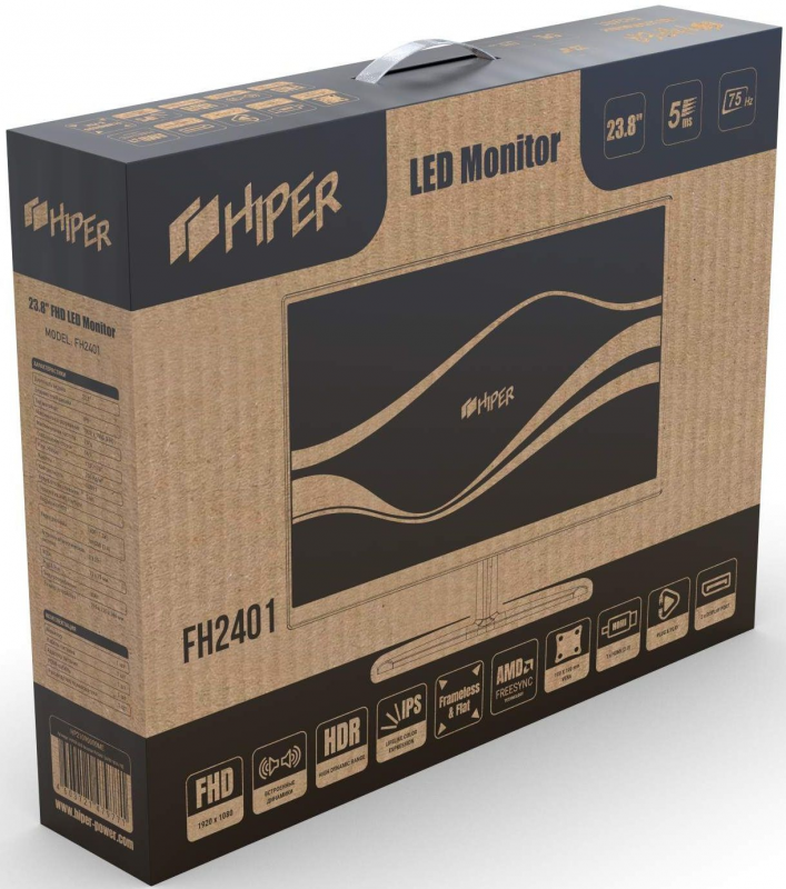 Монитор Hiper 23.8" EasyView FH2401 черный IPS LED