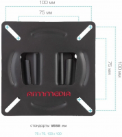 Кронштейн настенный для телевизора Arm Media LCD-01, черный