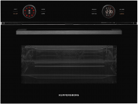 Компактный электрический духовой шкаф с СВЧ Kuppersberg KMW 612 Black, черный