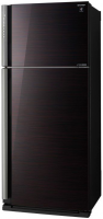 Холодильник Sharp SJ-XP59PGRD (черно-красный/стекло)