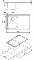 Мойка кухонная Smeg SP791DRA