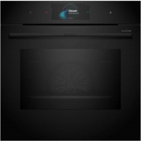 Электрический духовой шкаф с СВЧ и паром Bosch HNG978NB1, черный