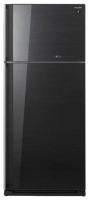 Холодильник Sharp SJ-GV58ABK, черный/стекло