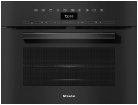 Электрический духовой встраиваемый шкаф с СВЧ Miele H7440BM OBSW, черный