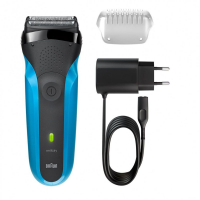 Бритва сетчатая Braun 310s черный/голубой
