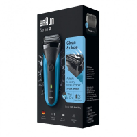 Бритва сетчатая Braun 310s черный/голубой