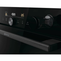 Электрический духовой шкаф с паром Gorenje BPSA6747DGWI, черный