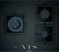 Газовая варочная панель Bosch PPC6A6B20, черный/закаленное стекло