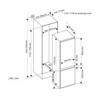 Встраиваемый холодильник Bertazzoni REF603BBNPVC/20