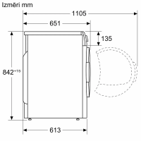 Сушильная машина Bosch WQB245ALSN, белый