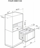 Встраиваемая микроволновая печь BRANDT BMG2120W, белый