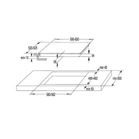 Индукционная варочная панель Korting HI 64044 B, черный