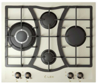 Варочная панель газовая LEX GVE 643C IV (бежевый)