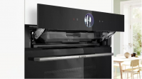 Электрический духовой шкаф с паром Bosch HSG7361B1, черный