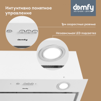 Вытяжка встраиваемая Domfy DM6036BB WG белый