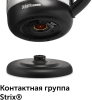 Чайник электрический Red Solution RK-G210S черный/прозрачный