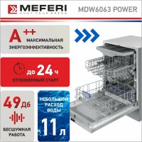 Встраиваемая посудомоечная машина MEFERI MDW6063 POWER