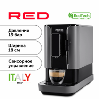 Кофемашина автоматическая RED solution Indi RCM-1540 черный серый металл.