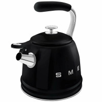 Чайник со свистком Smeg CKLW2001BL, черный