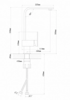 Смеситель для кухни FLORENTINA Сильвер FL (313.16H.1113.900) нержавеющая сталь