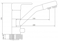 Смеситель для кухни Dr. Gans DG-02 (33.42L.2110.402) дюна