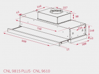 Вытяжка встраиваемая Teka CNL 9610 STAINLESS STEEL