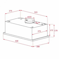 Вытяжка встраиваемая Teka GFG2 STAINLESS STEEL