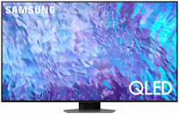 Телевизор QLED Samsung QE55Q80CAUXRU, Smart TV, черный/серебристый