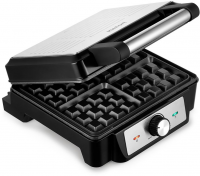 Вафельница Kitfort КТ-3607 1400Вт, серебристый/черный