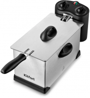 Фритюрница Kitfort KT-4052 2000Вт, серебристый/черный