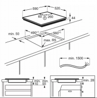 Индукционная варочная панель Electrolux EIS62453, черный