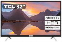 Телевизор LED TCL 32S527, Android TV, черный