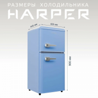 Холодильник Harper HRF-T120M, голубой