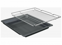 Компактный электрический духовой шкаф с СВЧ Bosch CMG7241B1, черный