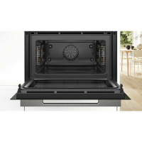 Компактный электрический духовой шкаф с СВЧ Bosch CMG7241B1, черный
