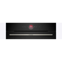 Компактный электрический духовой шкаф с СВЧ Bosch CMG7241B1, черный