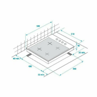 Газовая варочная панель Beko HIZG64125CR, бежевый