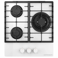 Варочная поверхность газовая Kuppersberg FG 46 W, белый/закаленное стекло