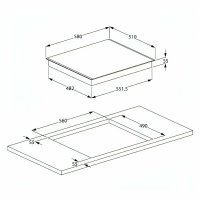 Встраиваемая электрическая панель Beko HIC 64402 T